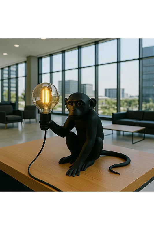 Black Monkey Table Lamp Modern, Luxurious, and Stylish Decorative Lighting