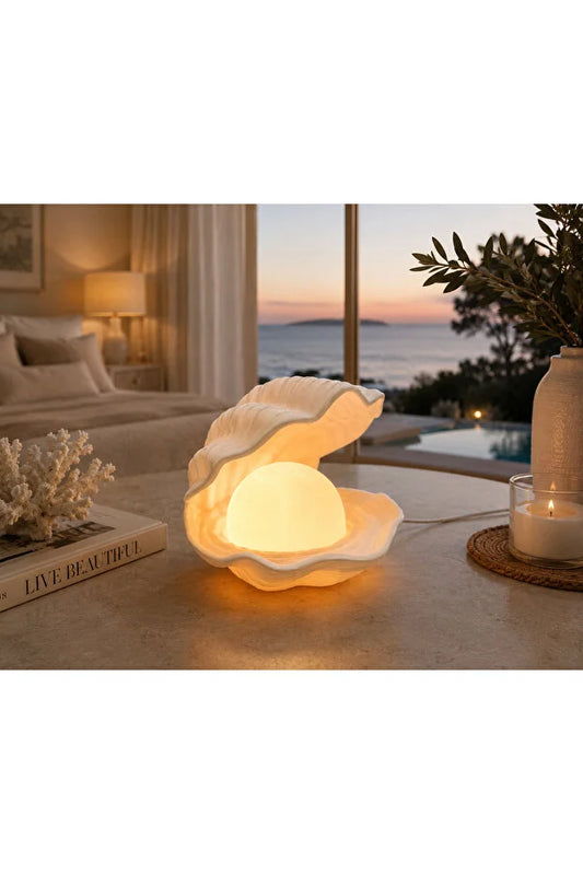 Ocean Pearl Oyster Pearl Night Light LED Decorative Table Lamp