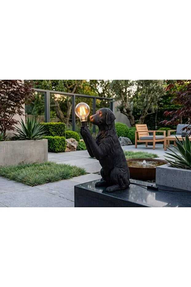 3D Baskı Köpek Figürlü Dekoratif Masa Lambası