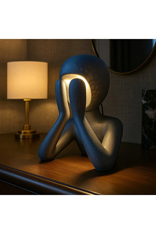 Prestige Series – Figurative Art Table Lamp, Modern Design Table Lamp & Dim Light