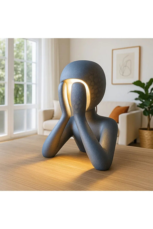 Prestige Series – Figurative Art Table Lamp, Modern Design Table Lamp & Dim Light