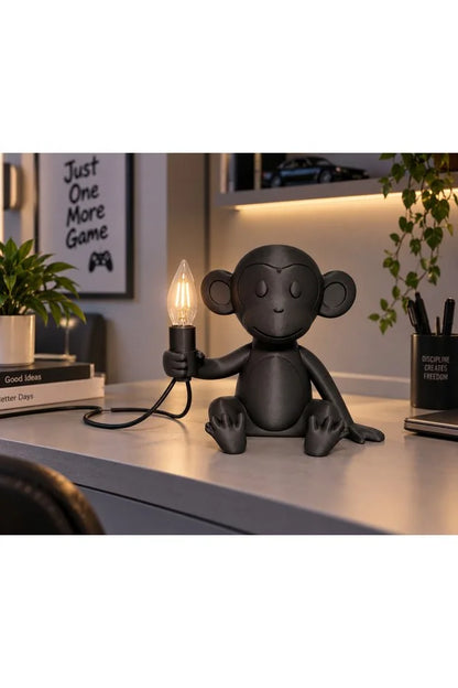 Moko Maymun Dekoratif Masa Lambası